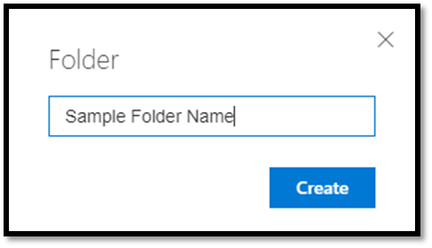 How do you create a folder using the Microsoft OneDrive website – UTSKB