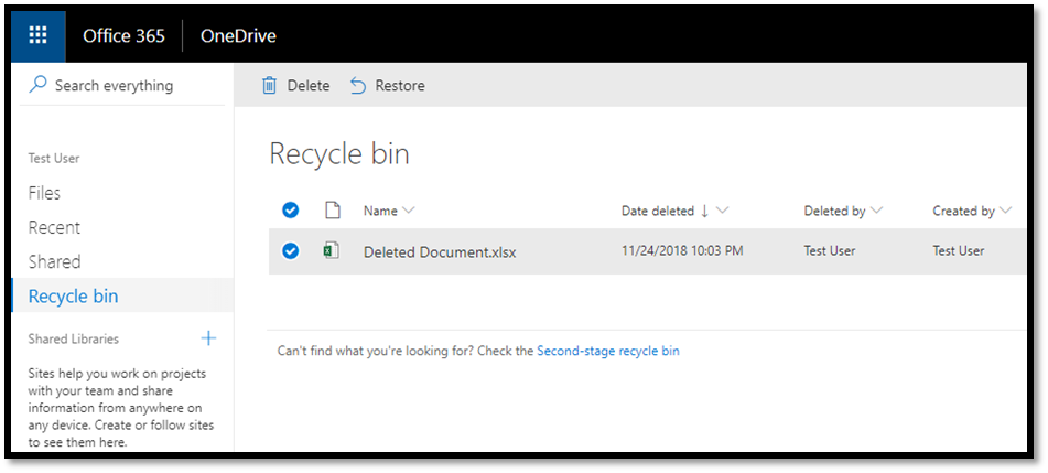 microsoft onedrive email delete