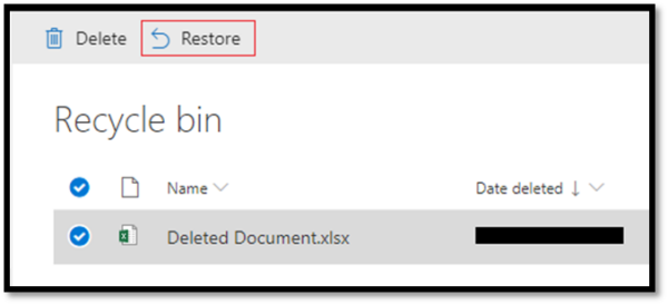 How do you restore deleted documents from the Second Stage Recycle Bin ...